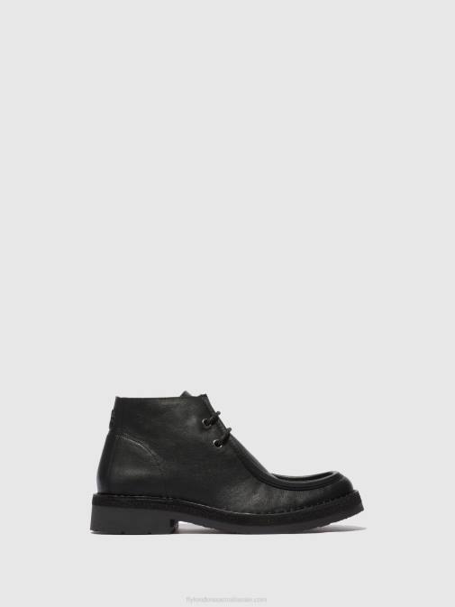 BIO BLACK XX0D811 Lace-up Ankle Boots RODO076 Fly London Men