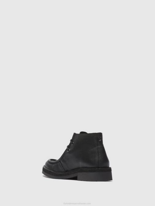 BIO BLACK XX0D811 Lace-up Ankle Boots RODO076 Fly London Men