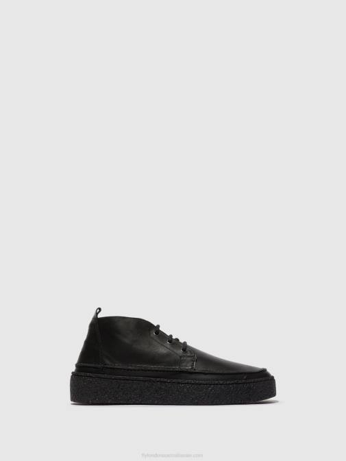 BLACK XX0D799 Lace-up Ankle Boots ROLY518 Fly London Men