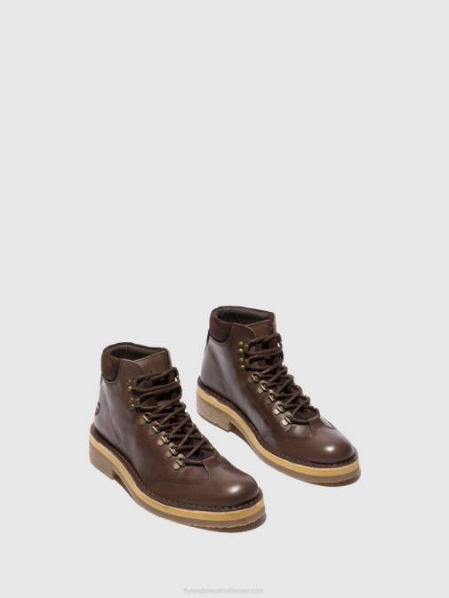 ECO/OILSUEDE (VEGETAL) MOCCA XX0D806 Lace-up Ankle Boots REUS075 Fly London Men
