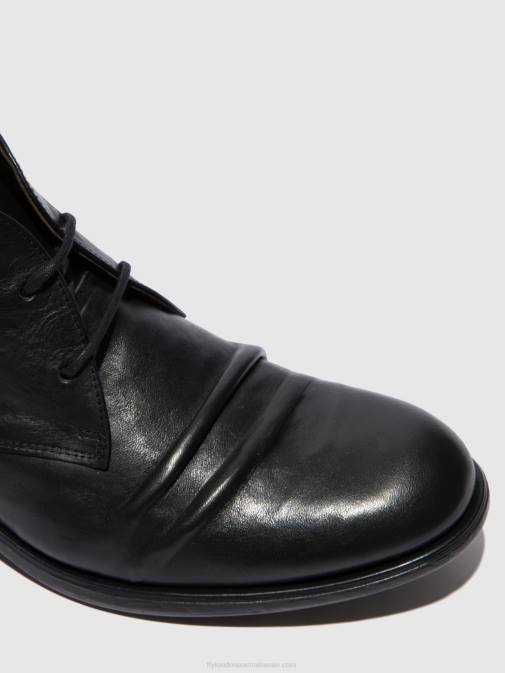 ESTIGMA BLACK XX0D813 Lace-up Ankle Boots MURO577 Fly London Men