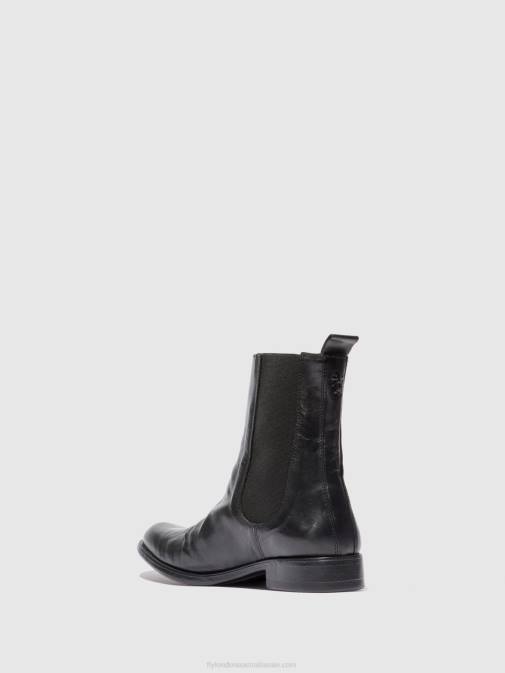 ESTIGMA (VEGETAL) BLACK XX0D807 Chelsea Ankle Boots MOZE798 Fly London Men