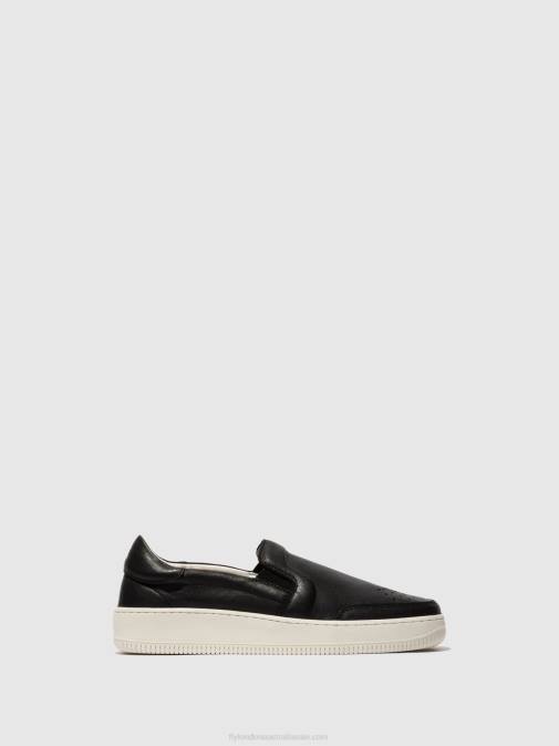 BLACK XX0D837 Slip-on Trainers BOWL515 Fly London Men