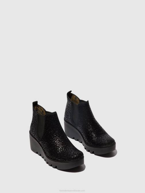 ANTHRACITE SPOTS XX0D149 Chelsea Ankle Boots BYNE349 Fly London Women