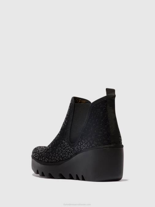 ANTHRACITE SPOTS XX0D149 Chelsea Ankle Boots BYNE349 Fly London Women