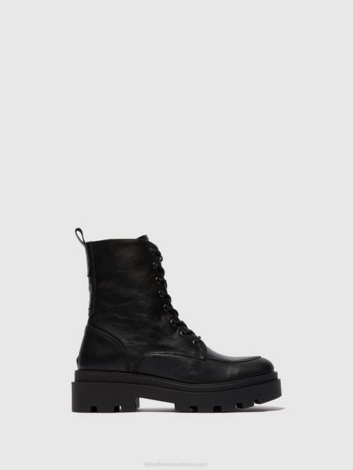BLACK XX0D104 Lace-up Ankle Boots JAYE878 Fly London Women