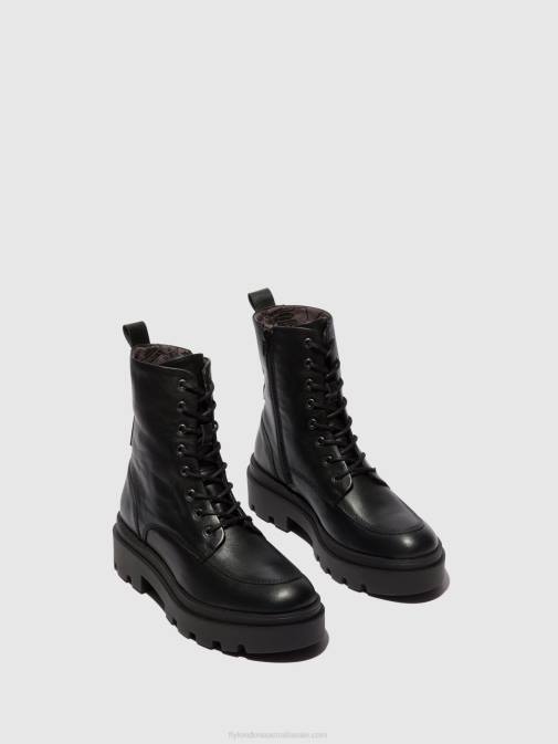 BLACK XX0D104 Lace-up Ankle Boots JAYE878 Fly London Women