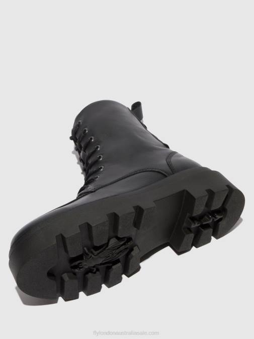 BLACK XX0D104 Lace-up Ankle Boots JAYE878 Fly London Women