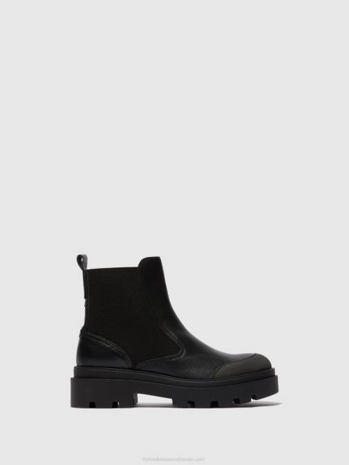 BLACK XX0D141 Chelsea Ankle Boots JEBA879 Fly London Women