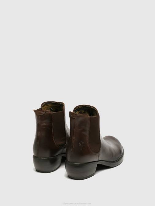 BROWN XX0D263 Chelsea Ankle Boots MAKE DK Fly London Women