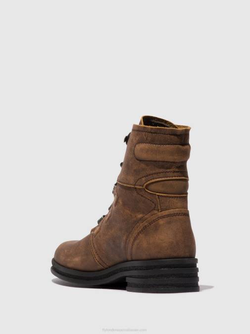 BROWN XX0D98 Lace-up Ankle Boots KNOT792 Fly London Women