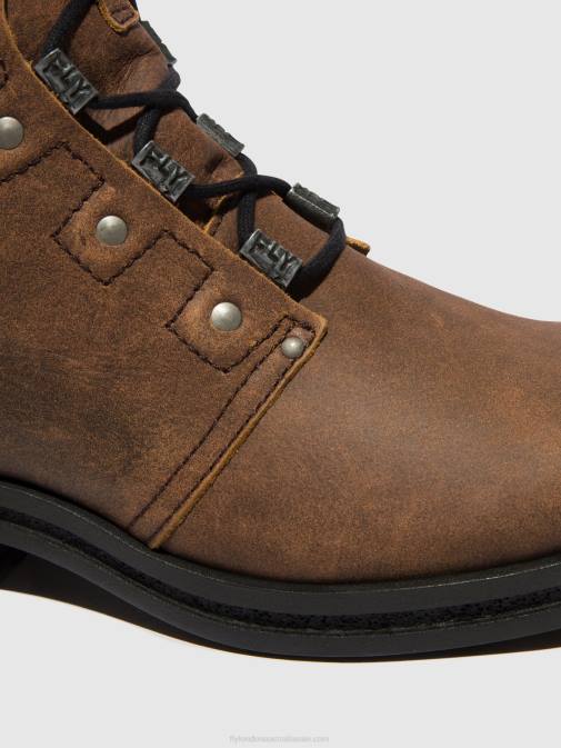 BROWN XX0D98 Lace-up Ankle Boots KNOT792 Fly London Women