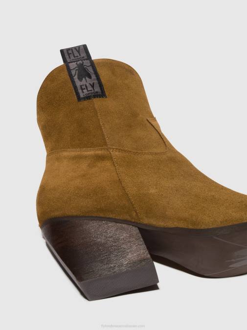 CAMEL XX0D32 Zip Up Ankle Boots TABB905 Fly London Women