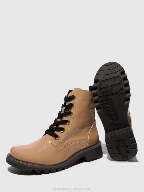 CAPUCCINO (BLACK SOLE) XX0D95 Lace-up Ankle Boots RAGI539 Fly London Women