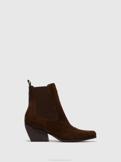 CHOCOLATE XX0D114 Chelsea Ankle Boots TORM911 Fly London Women