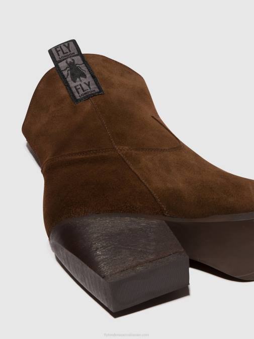 CHOCOLATE XX0D33 Zip Up Ankle Boots TABB905 Fly London Women
