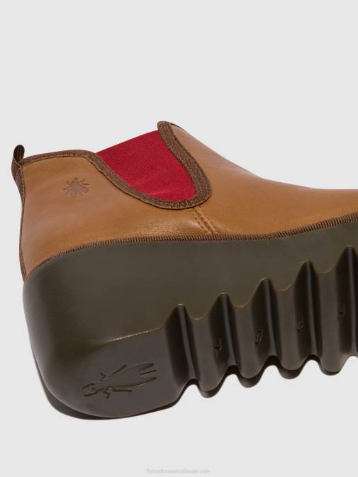 CUOIO (RED ELASTIC) XX0D152 Chelsea Ankle Boots BYNE349 Fly London Women