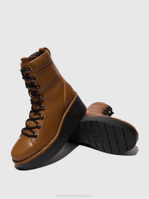 CUOIO XX0D103 Lace-up Ankle Boots HAND247 Fly London Women