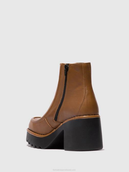 CUOIO XX0D54 Zip Up Ankle Boots MITE249 Fly London Women