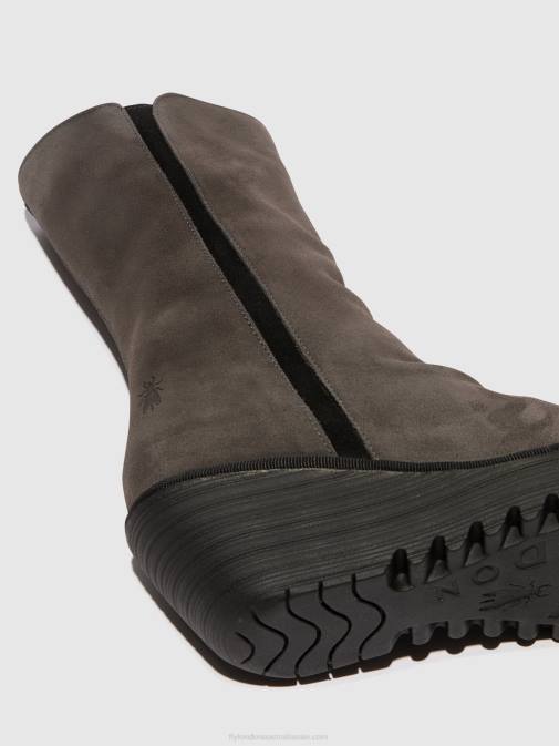 DIESEL/BLACK XX0D29 Zip Up Ankle Boots YEMY408 Fly London Women