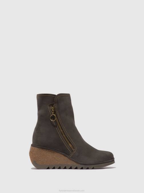 DIESEL XX0D50 Zip Up Ankle Boots NELA407 Fly London Women