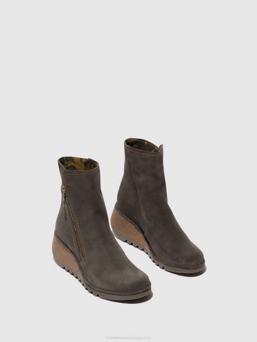 DIESEL XX0D50 Zip Up Ankle Boots NELA407 Fly London Women