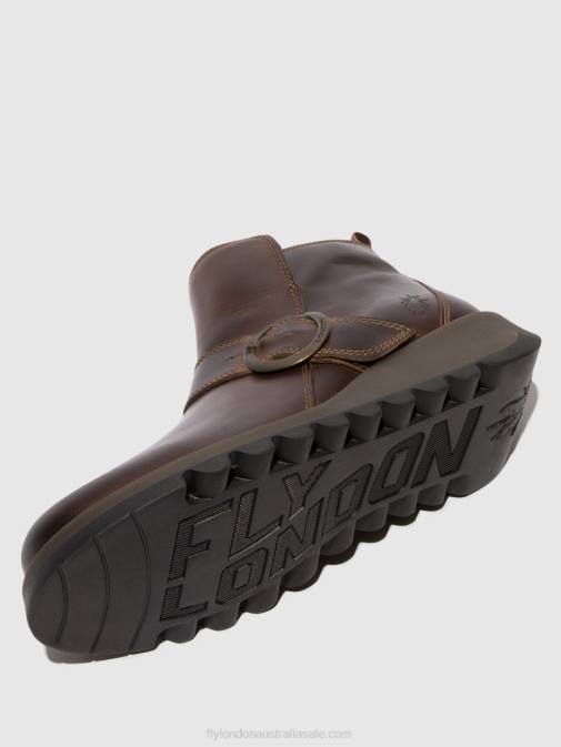 DK. BROWN XX0D158 Buckle Ankle Boots SIAS812 Fly London Women