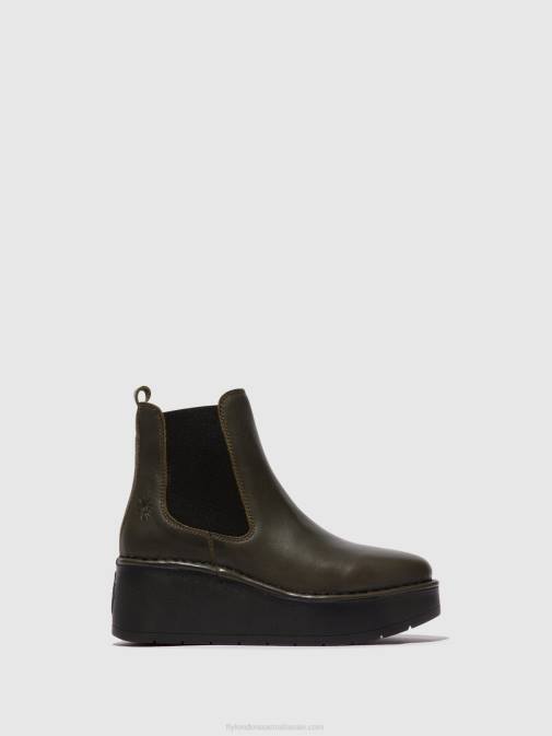 DK. GREEN XX0D139 Chelsea Ankle Boots HAMA238 Fly London Women