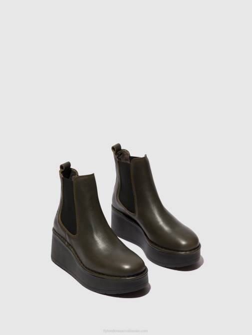 DK. GREEN XX0D139 Chelsea Ankle Boots HAMA238 Fly London Women