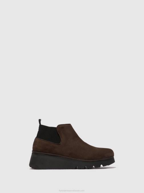 DK. TAUPE XX0D112 Elasticated Ankle Boots PADA403 Fly London Women