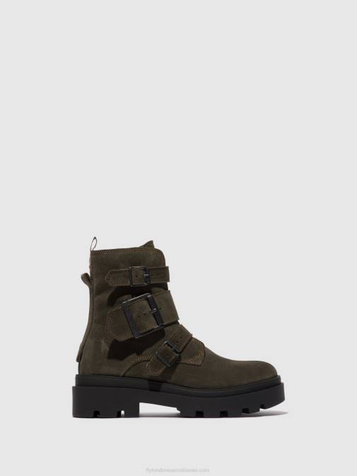 GREY XX0D156 Buckle Ankle Boots JEDA817 Fly London Women