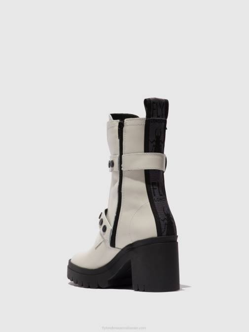 NAUSICA OFFWHITE XX0D161 Zip Up Ankle Boots TAMA888 Fly London Women