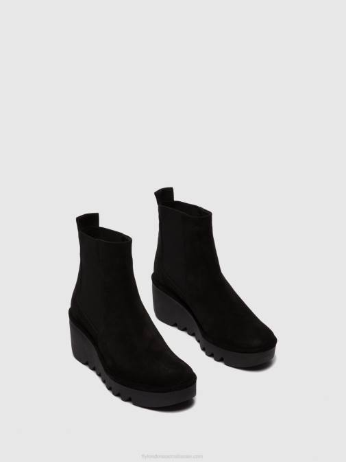 OILSUEDE BLACK XX0D261 Chelsea Ankle Boots BAGU233 Fly London Women