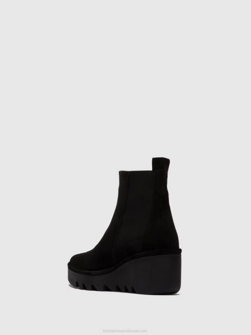 OILSUEDE BLACK XX0D261 Chelsea Ankle Boots BAGU233 Fly London Women