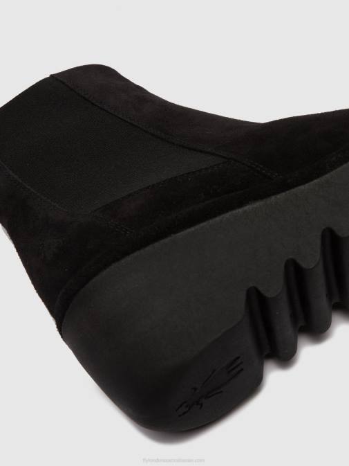 OILSUEDE BLACK XX0D261 Chelsea Ankle Boots BAGU233 Fly London Women