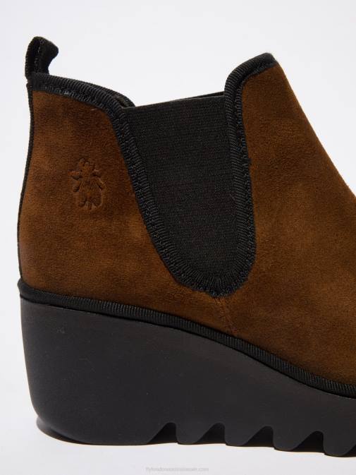 OILSUEDE CAMEL XX0D229 Chelsea Ankle Boots BYNE349 Fly London Women