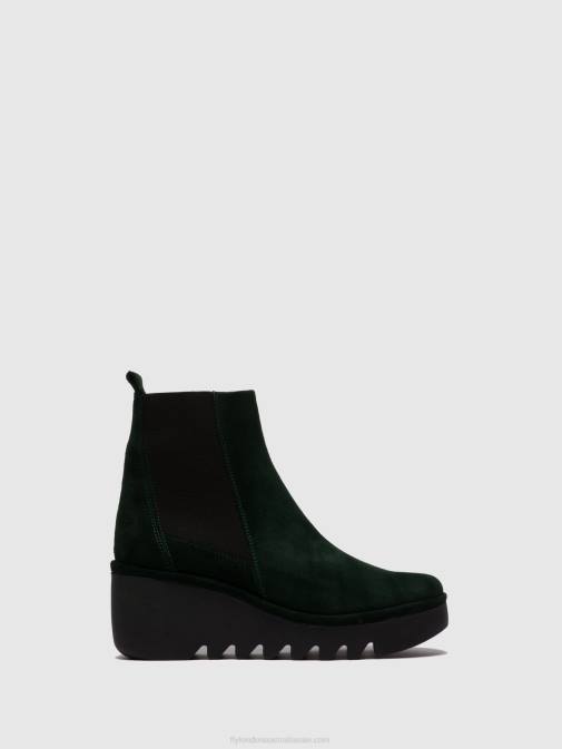 OILSUEDE GREEN FOREST XX0D257 Chelsea Ankle Boots BAGU233 Fly London Women