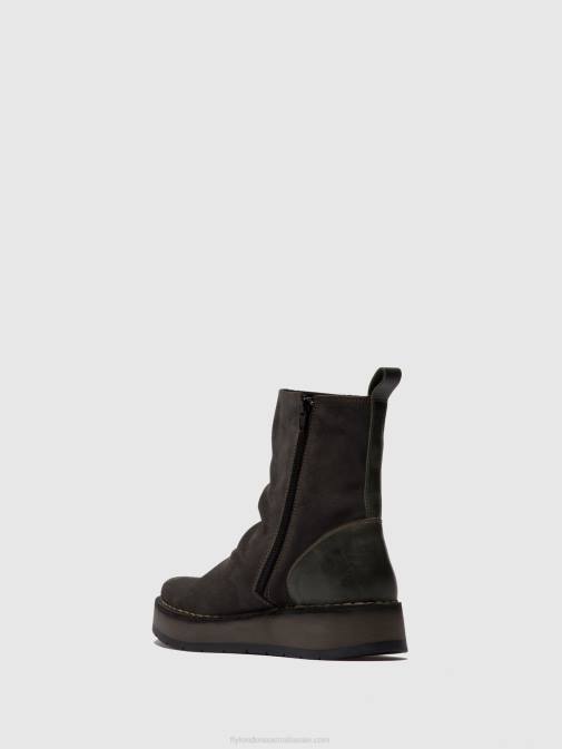 OILSUEDE/RUG DIESEL XX0D249 Zip Up Ankle Boots RENO053 Fly London Women