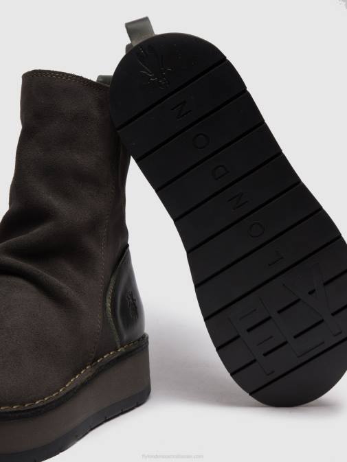 OILSUEDE/RUG DIESEL XX0D249 Zip Up Ankle Boots RENO053 Fly London Women