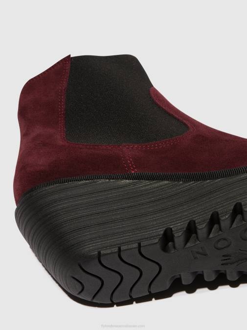 OIL SUEDE WINE XX0D1 Chelsea Ankle Boots YADE398 Fly London Women