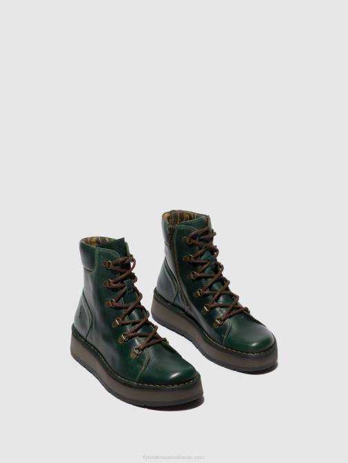 PETROL XX0D89 Lace-up Ankle Boots ROXY094 Fly London Women