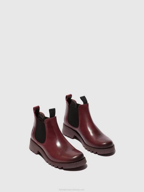 PURPLE (PURPLE SOLE) XX0D126 Chelsea Ankle Boots RIKA894 Fly London Women