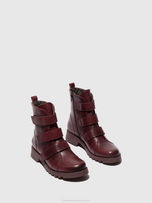 PURPLE (PURPLE SOLE) XX0D77 Velcro Ankle Boots RACH790 Fly London Women