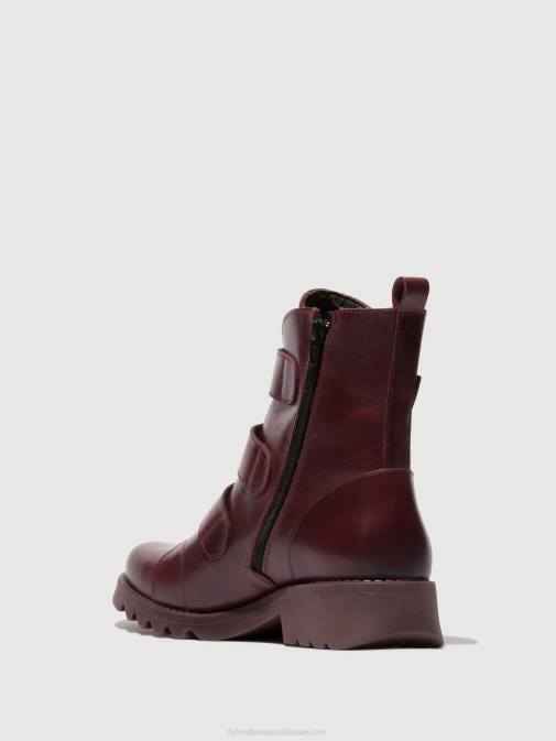 PURPLE (PURPLE SOLE) XX0D77 Velcro Ankle Boots RACH790 Fly London Women