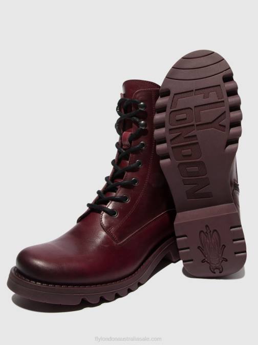 PURPLE (PURPLE SOLE) XX0D93 Lace-up Ankle Boots REID893 Fly London Women