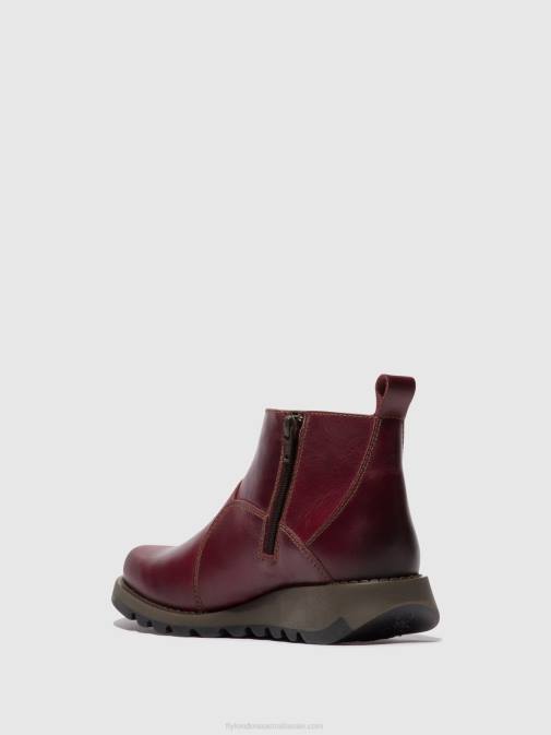 PURPLE XX0D46 Zip Up Ankle Boots SELY918 Fly London Women