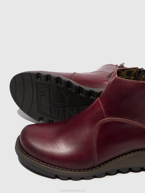 PURPLE XX0D46 Zip Up Ankle Boots SELY918 Fly London Women