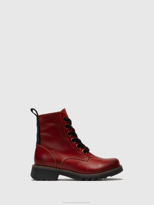 RED XX0D284 Lace-up Ankle Boots RAGI539 Fly London Women