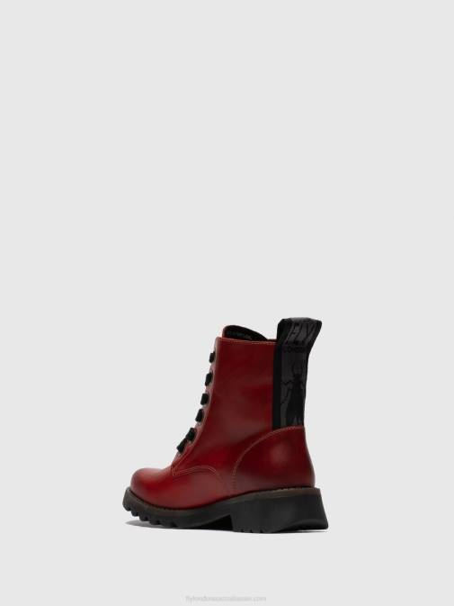 RED XX0D284 Lace-up Ankle Boots RAGI539 Fly London Women