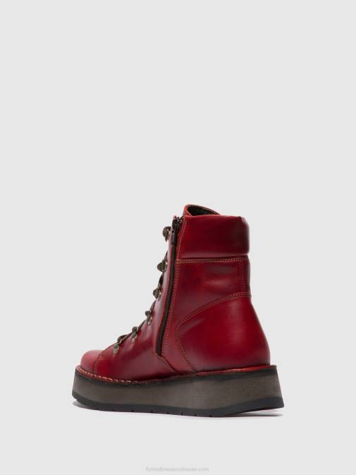 RED XX0D90 Lace-up Ankle Boots ROXY094 Fly London Women
